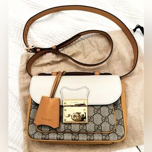 Gucci Padlock GG Supreme Crossbody with Top Handle